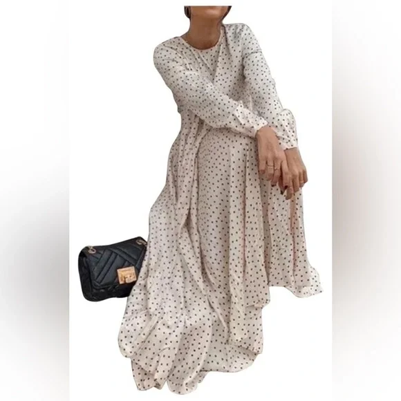 chinese dress ladies Zara Beige Ribbed Maxi Dress – CuzyeahCloset
